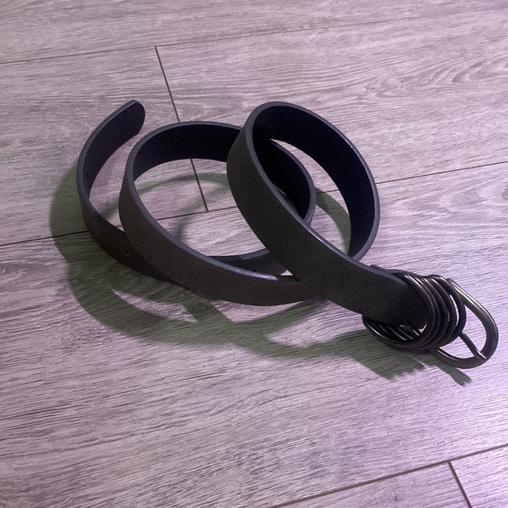 Buckle grey belt Sz med